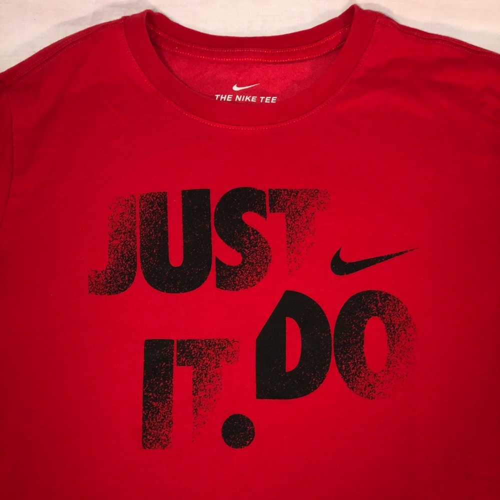 Nike Dri-Fit Just Do It Graphic Shirt Size Small - Picture 2 of 6